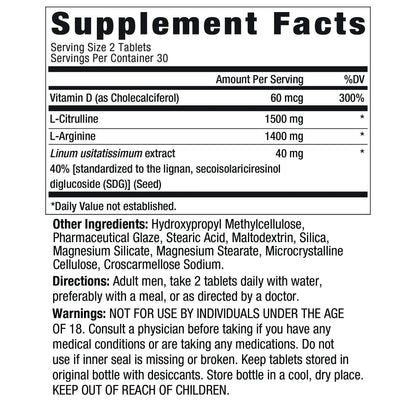 Ageless Male Performance Nitric Oxide Booster for Men - Promote Blood Circulation New Vitality