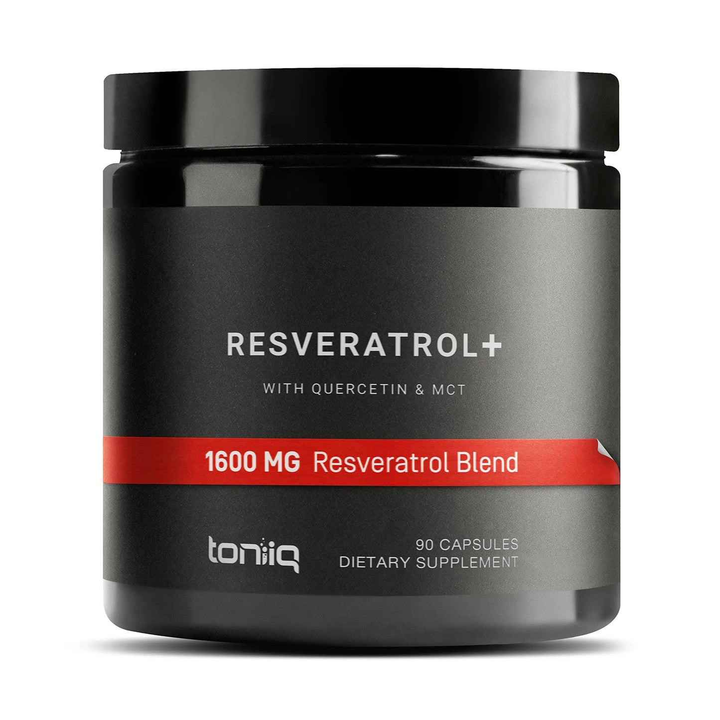 Toniiq 1600mg Resveratrol Blend - Ultra High Purity and 3rd Party Tested - with MCT Oil for Added Bioavailability - Optimal NAD Supplement Toniiq buy supplements Au