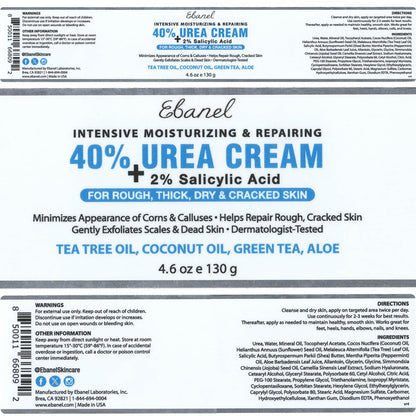 Ebanel Bundle of 40% Urea Cream 4.6 Oz, and Fungus Treatment 1 Oz Ebanel buy supplements Au
