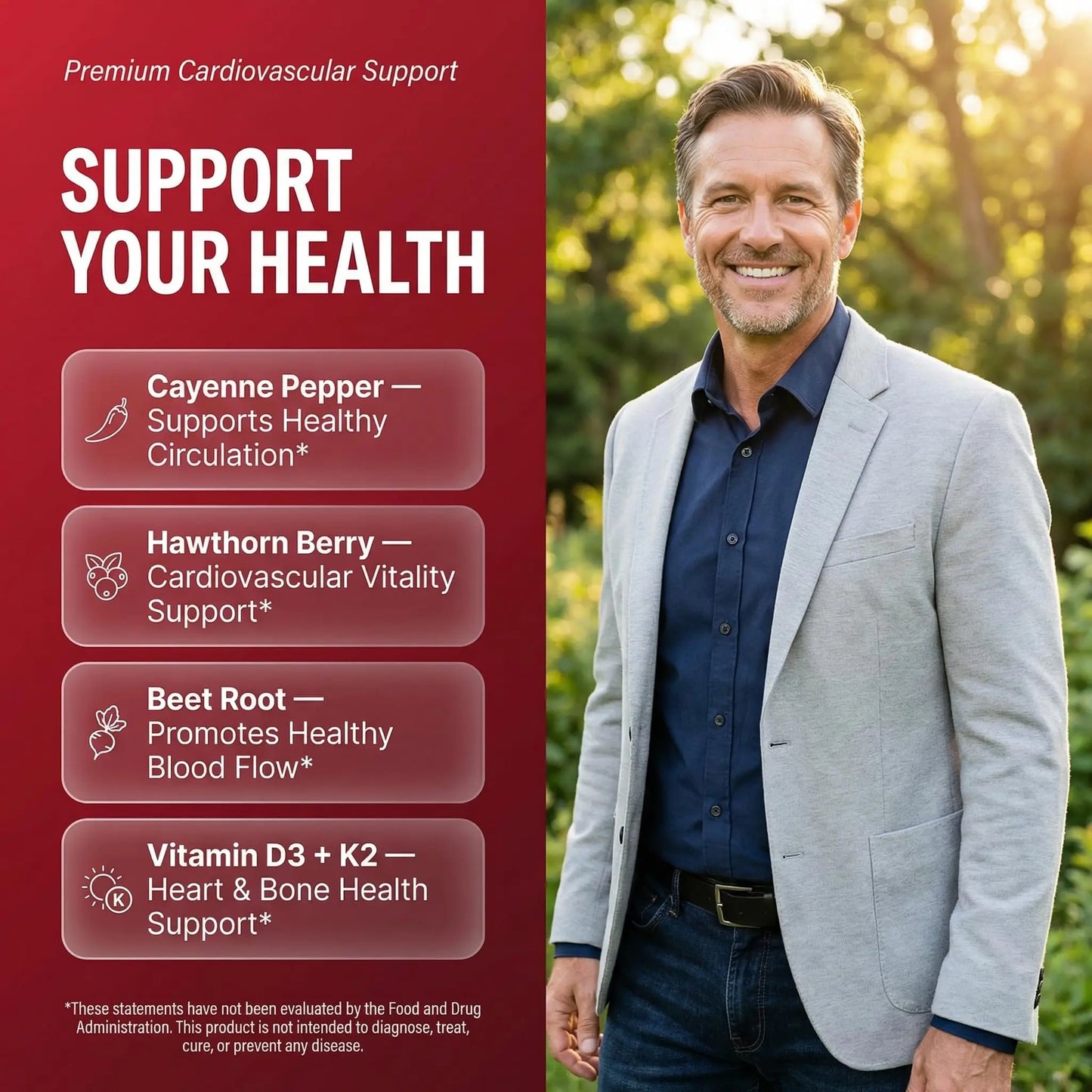 Clean Nutra Cayenne Pepper Drops Supplement Liquid + Hawthorn Berry, Vitamin D3 K2 Beet Root Powder, Ceylon Cinnamon, Turmeric Curcumin Clean Nutraceuticals