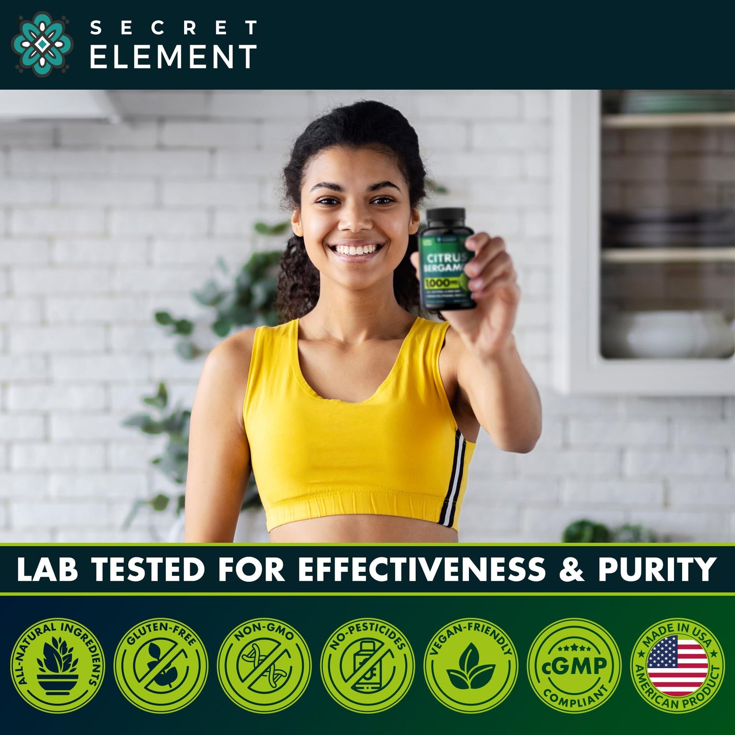 Citrus Bergamot Extract 1000mg - Citrus Bergamot Supplement for Heart, Immune System Secret ElementBuy Supplements Australia