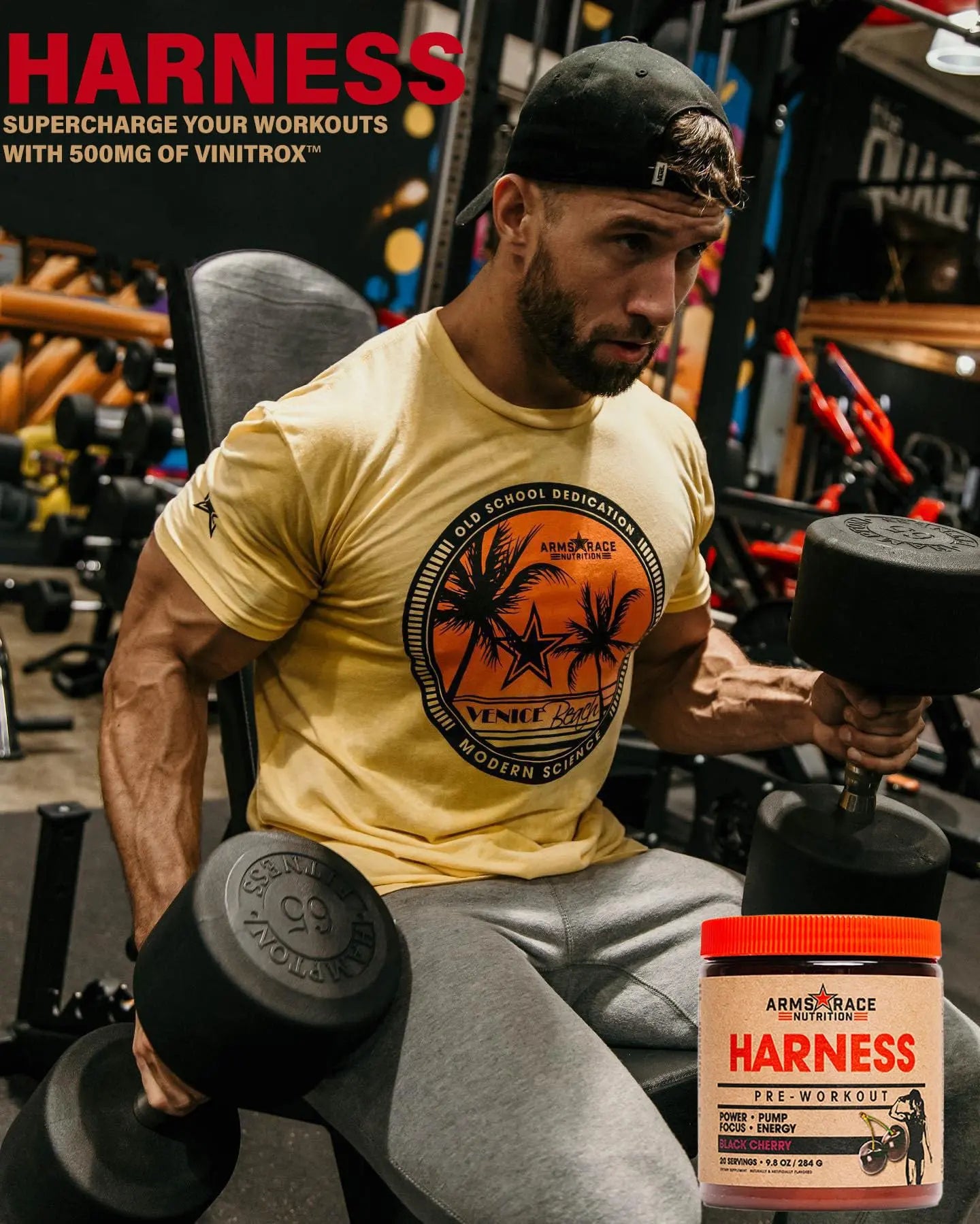 Arms Race Nutrition Harness Pre-Workout, 20 Servings (Big Sky) Arms Race Nutrition