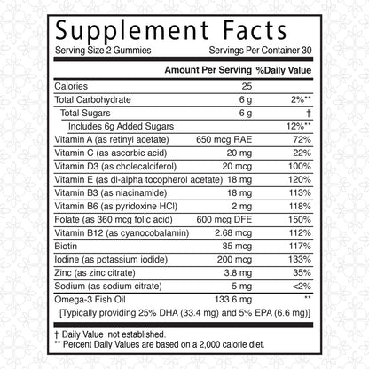 Momly Naturals Maternity Care Gummies Prenatal Vitamins - Prenatal Gummies w/DHA, Vitamin D3 Momly Naturals