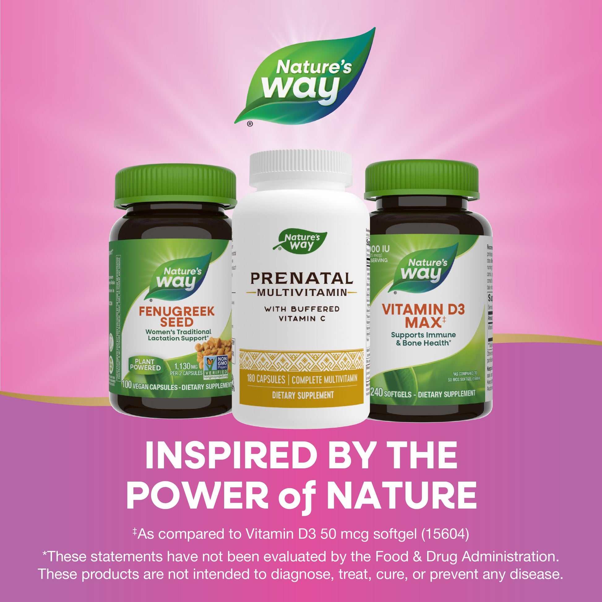 Nature's Way Prenatal Multivitamin, with folate for Healthy Brain and Spinal Development Nature's Way
