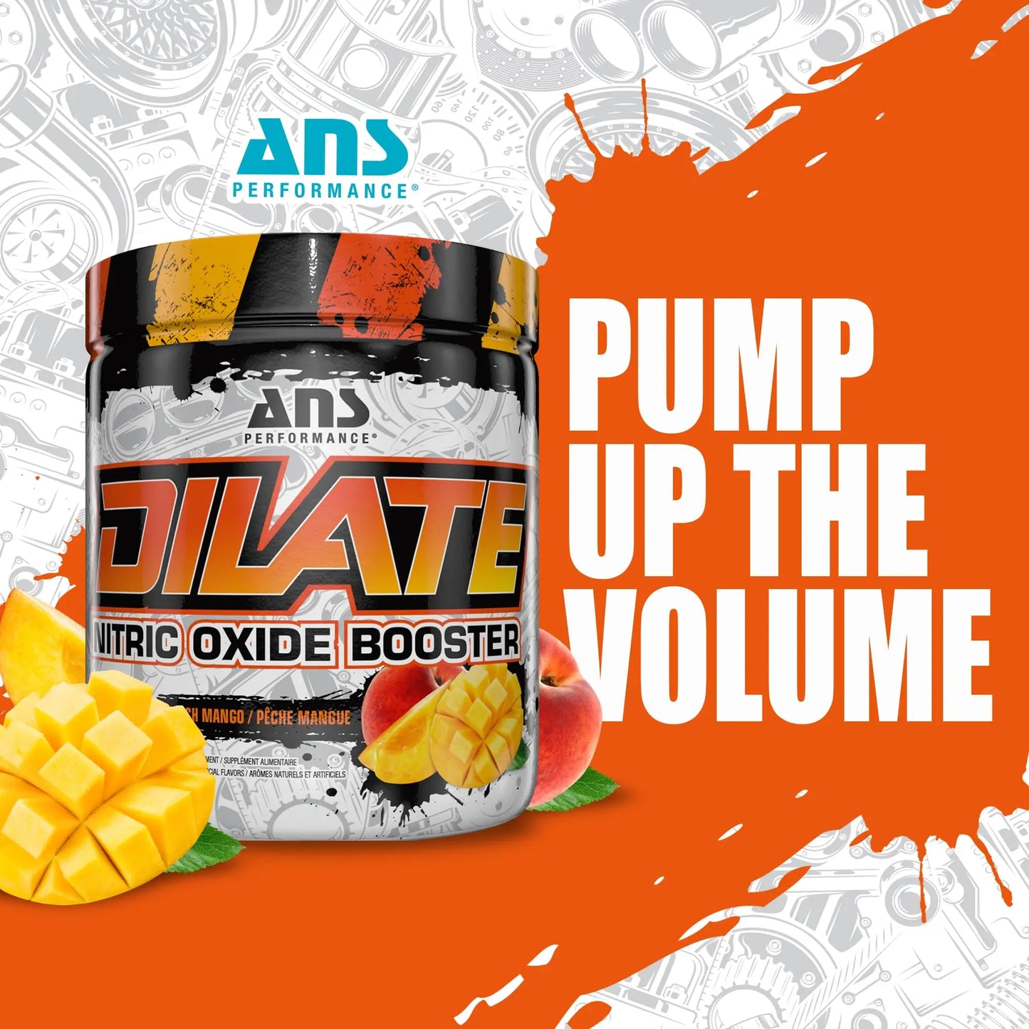 ANS Performance Dilate Pump PreWorkout Powder - Dietary Supplement - Maximizes ANS Performance