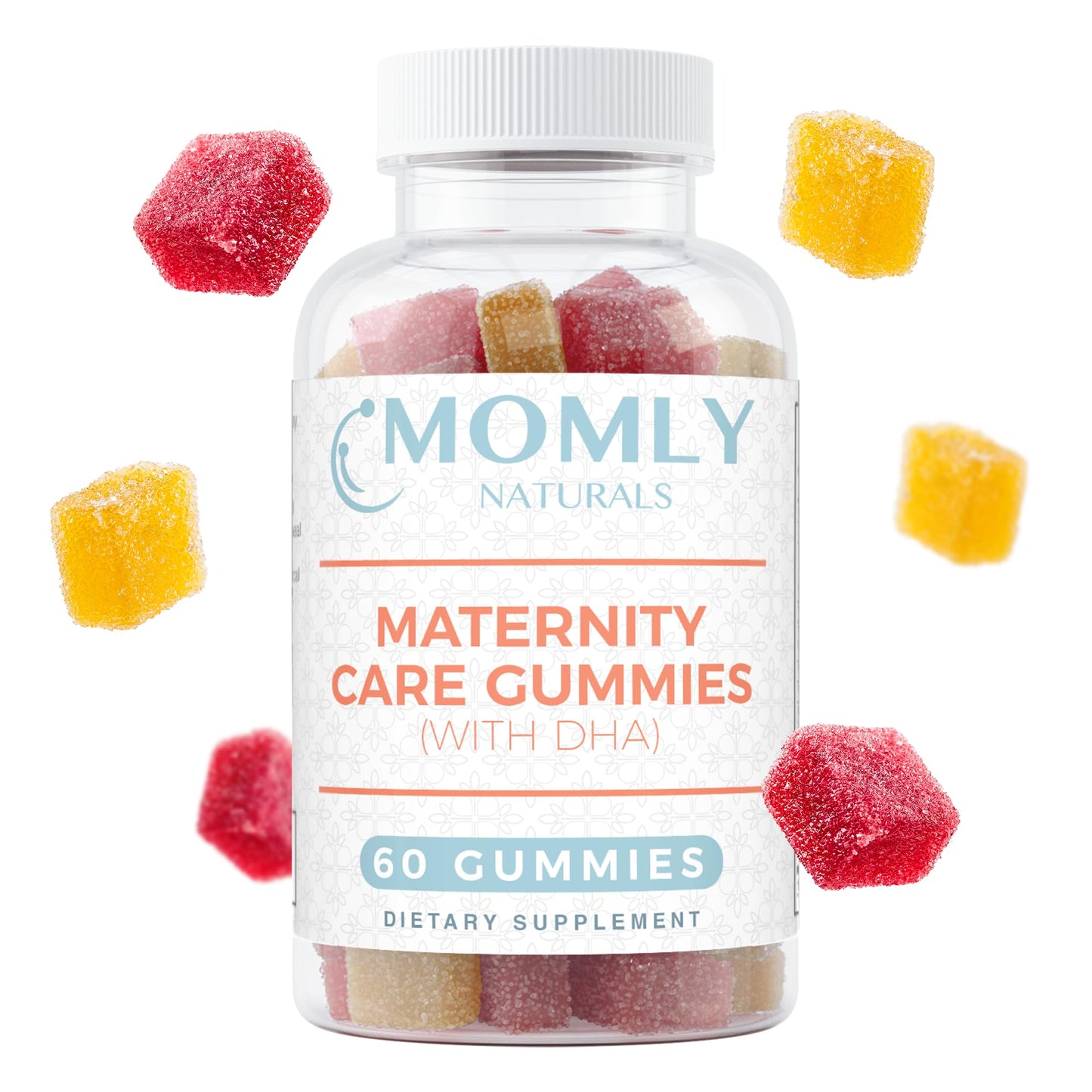Momly Naturals Maternity Care Gummies Prenatal Vitamins - Prenatal Gummies w/DHA, Vitamin D3 Momly Naturals