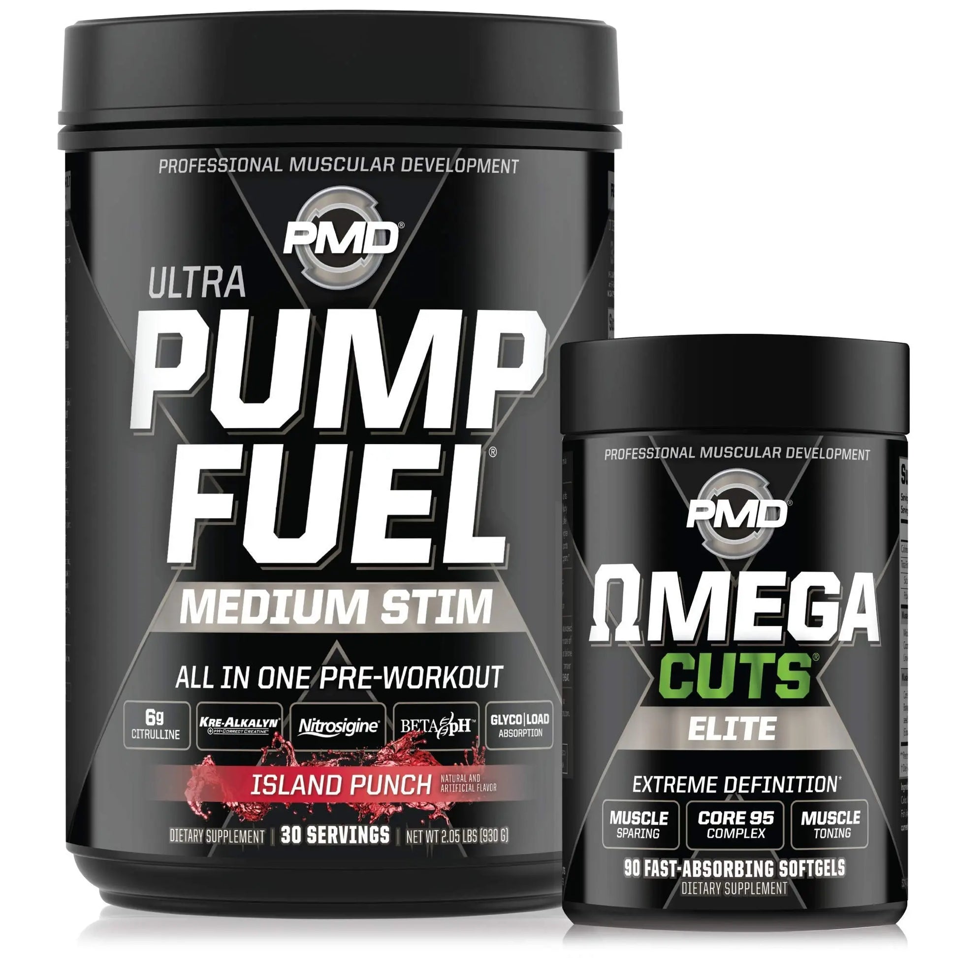 PMD Sports Ultra Pump Fuel - Pre Workout - Island Punch (30 Servings) Sports Omega PMD