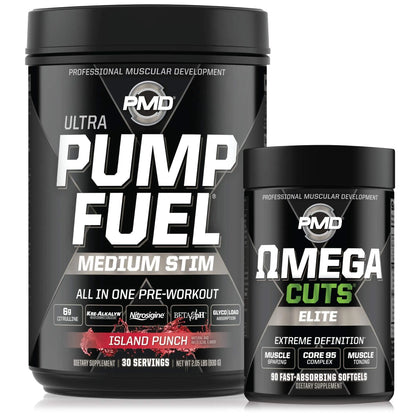 PMD Sports Ultra Pump Fuel - Pre Workout - Island Punch (30 Servings) Sports Omega PMD