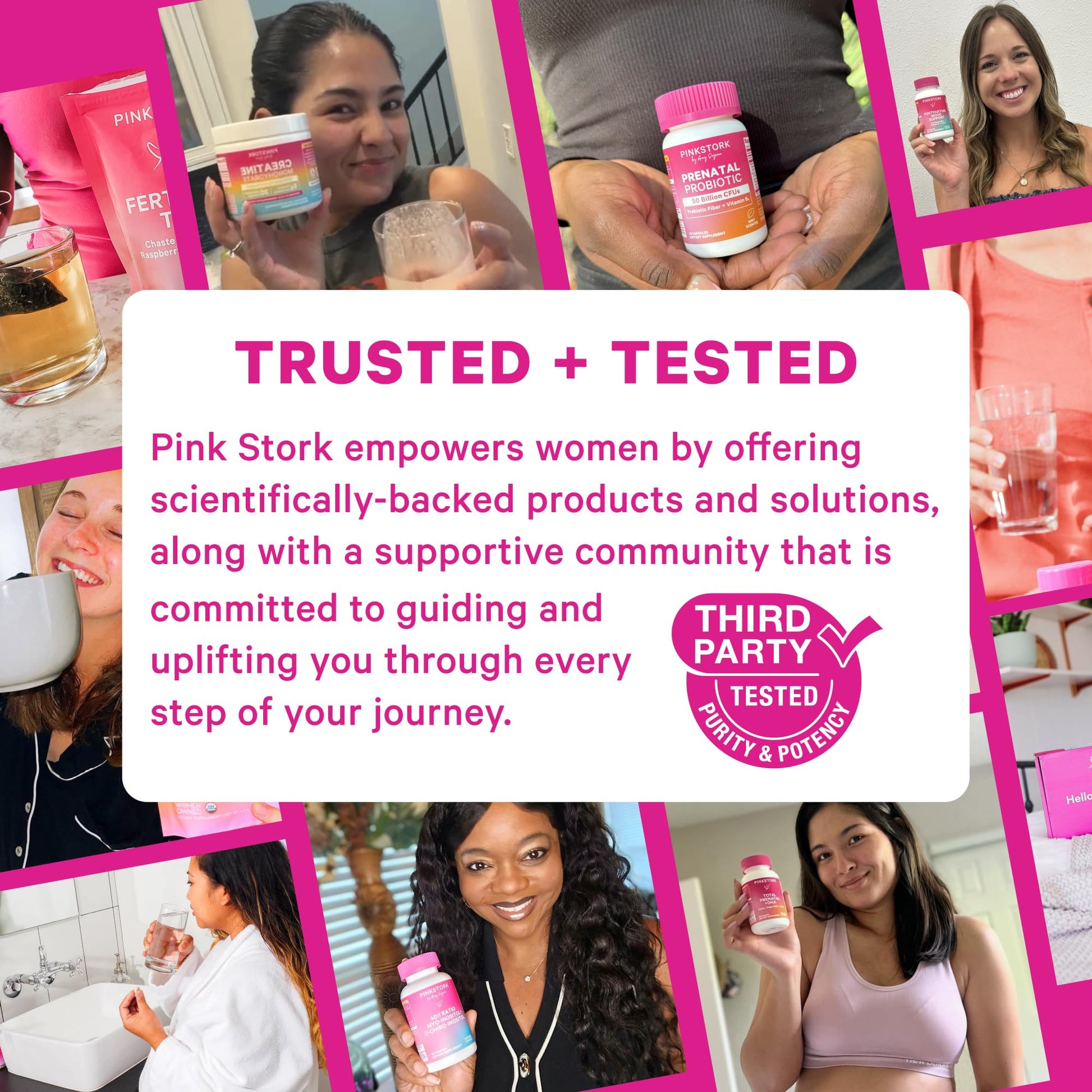 Pink Stork Postpartum Mood Support - Postnatal Hormone Balance for Women - Breastfeeding Friendly - Stress & Cognitive Support, New Mom Essentials - Ashwagandha, Chamomile, & Vitamin D, 60 Capsules Pink StorkBuy Supplements Australia