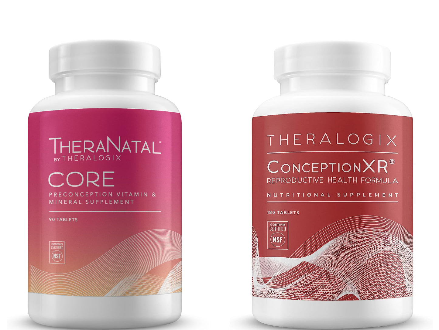 TheraNatal Core + ConceptionXR Reproductive Health Formula Bundle - Preconception Vitamin Theralogix