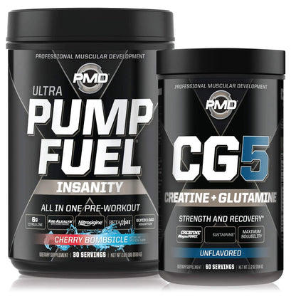 PMD Sports Ultra Pump Fuel Insanity - Pre Workout – Cherry Bombsicle (30 Servings) PMD