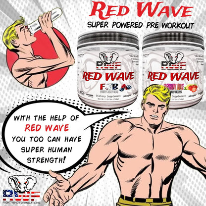 Red Wave Pre Workout Powder With Creatine, Perfect For Men And Women Right Wing Formulations