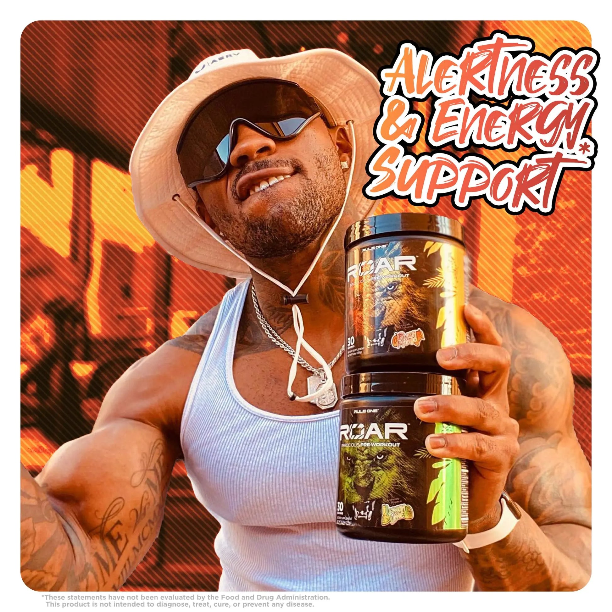 Rule 1 R1 ROAR, Peach Mango - 11.11 oz - Pre-Workout Powder - With Creatine, Beta-Alanine Rule 1 Proteins