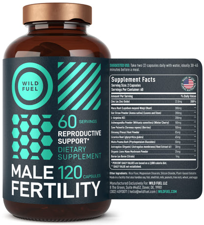 WILD FUEL Male Fertility Supplement and Dental Probiotics Health and Wellness Bundle WILD FUEL