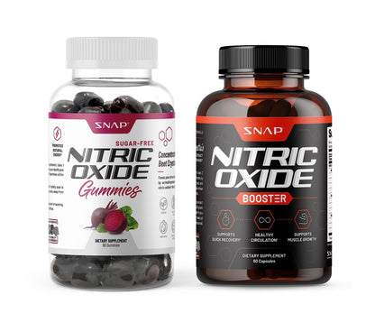 Snap Supplements Nitric Oxide Gummies and Capsules Snap Supplements