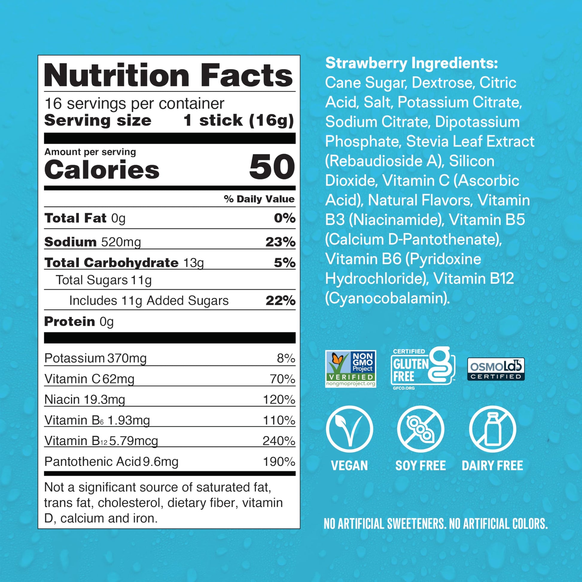Liquid I.V.® Hydration Multiplier - Strawberry | Electrolyte Powder Drink Mix | 1 Pack (16 Servings) Liquid I.V.Buy Supplements Australia