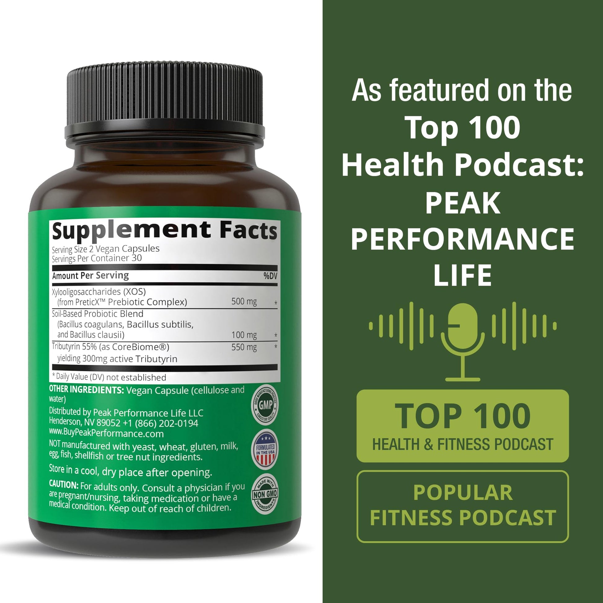 Synbiotic = Prebiotic + Probiotic + Postbiotic 3-in-1 Supplement with Clinically Tested Ingredients. Pre and Probiotics Plus Important Tributyrin Postbiotics for Gut. Vegan Capsules for Women + Men Peak PerformanceBuy Supplements Australia