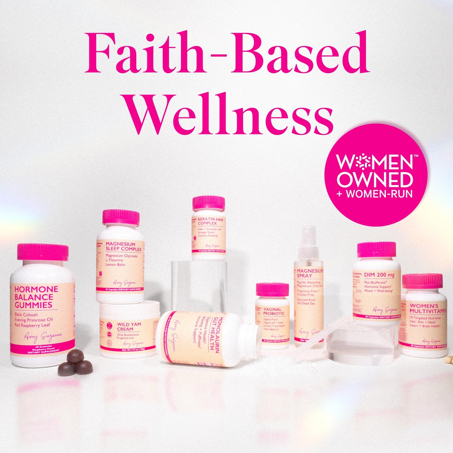 Amy Suzanne Hormone Balance Gummies for Women - Hormone Harmony for Mood, Energy, Bloating - Hormonal PMS, Perimenopause & Menopause Support - Red Raspberry Leaf & Black Cohosh - 60 Gummy Supplements Amy SuzanneBuy Supplements Australia