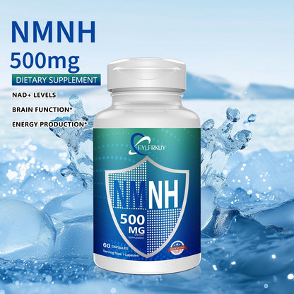 FYLFRKUY New NMNH 500mg Per Serving (Dihydronicotinamide Mononucleotide), NAD 𝐒𝐮𝐩𝐩𝐥𝐞𝐦𝐞𝐧𝐭𝐬 Pure Organic, More Effective Than NMN for Anti-Aging, Energy, Immunity, Focus - 60 Count FYLFRKUYBuy Supplements Australia