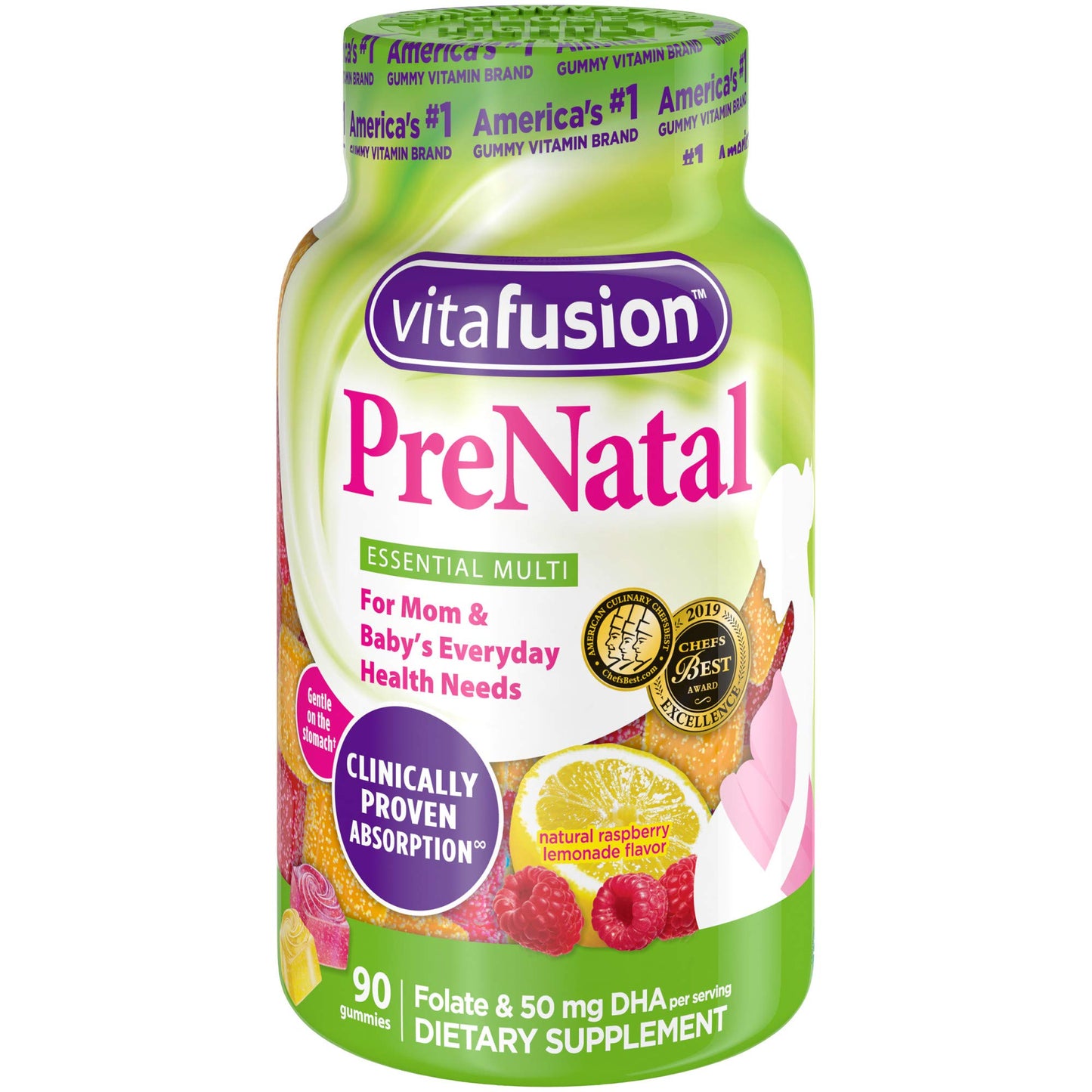 Vitafusion Prenatal Gummy Vitamins, 90 Count (Packaging May Vary) Vitafusion
