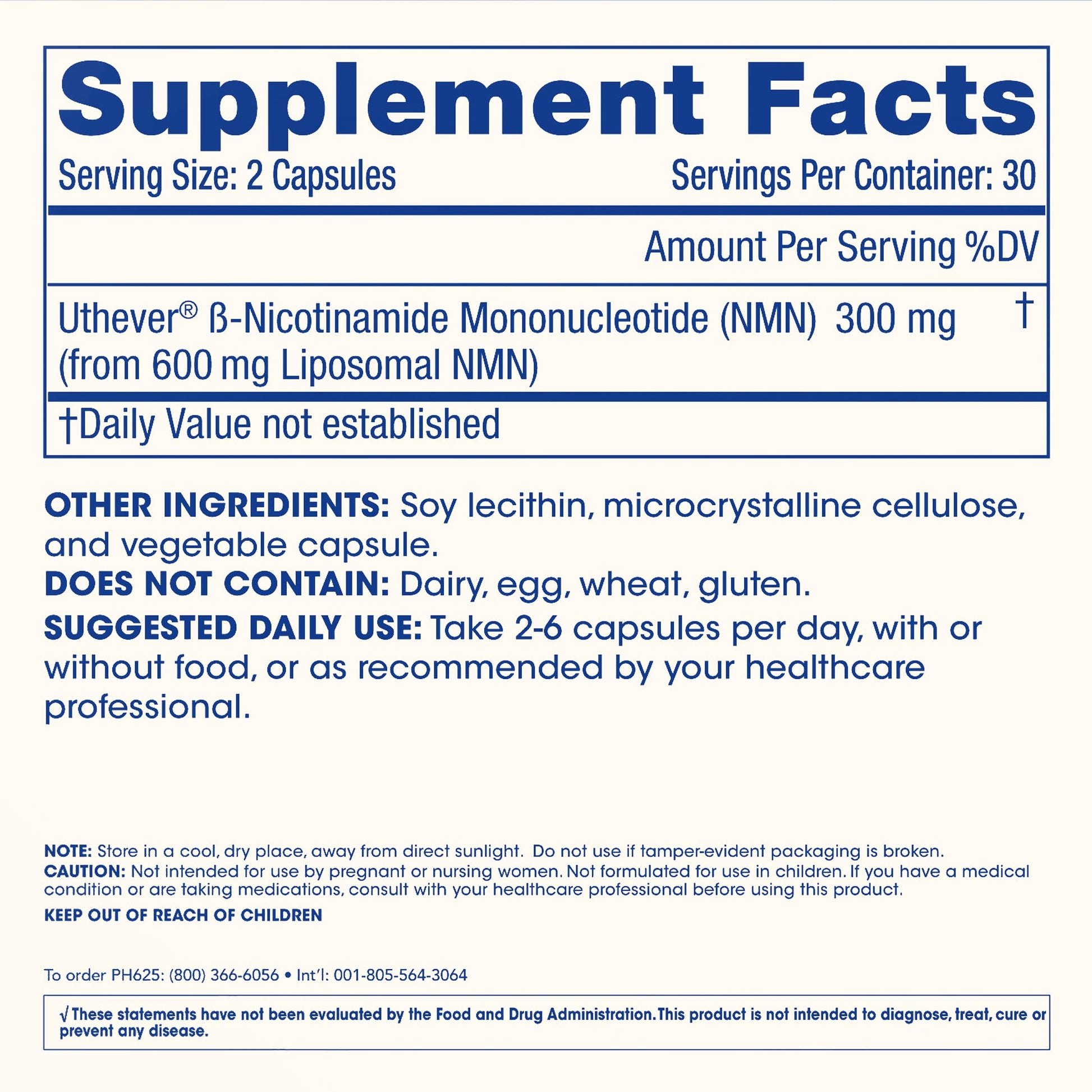 ProHealth Longevity, Liposomal NMN Pro 300, 300 mg, 60 Capsules (150 mg per Capsule) ProHealthBuy Supplements Australia
