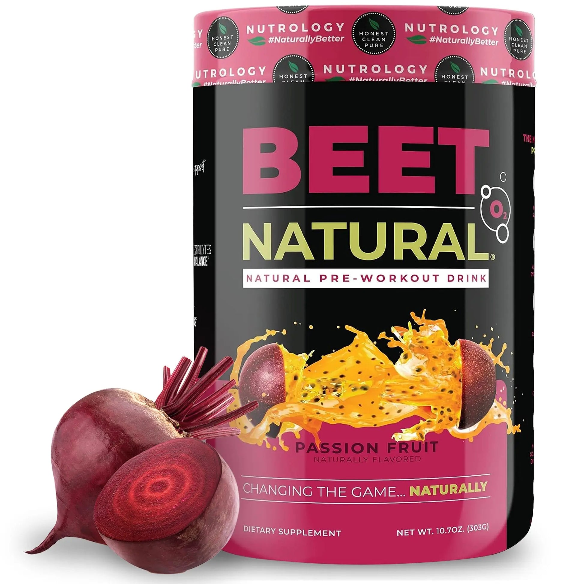 Nutrology Beet Natural O2, Pre Workout Powder, Energy, Endurance; Nitric Oxide Booster Nutrology