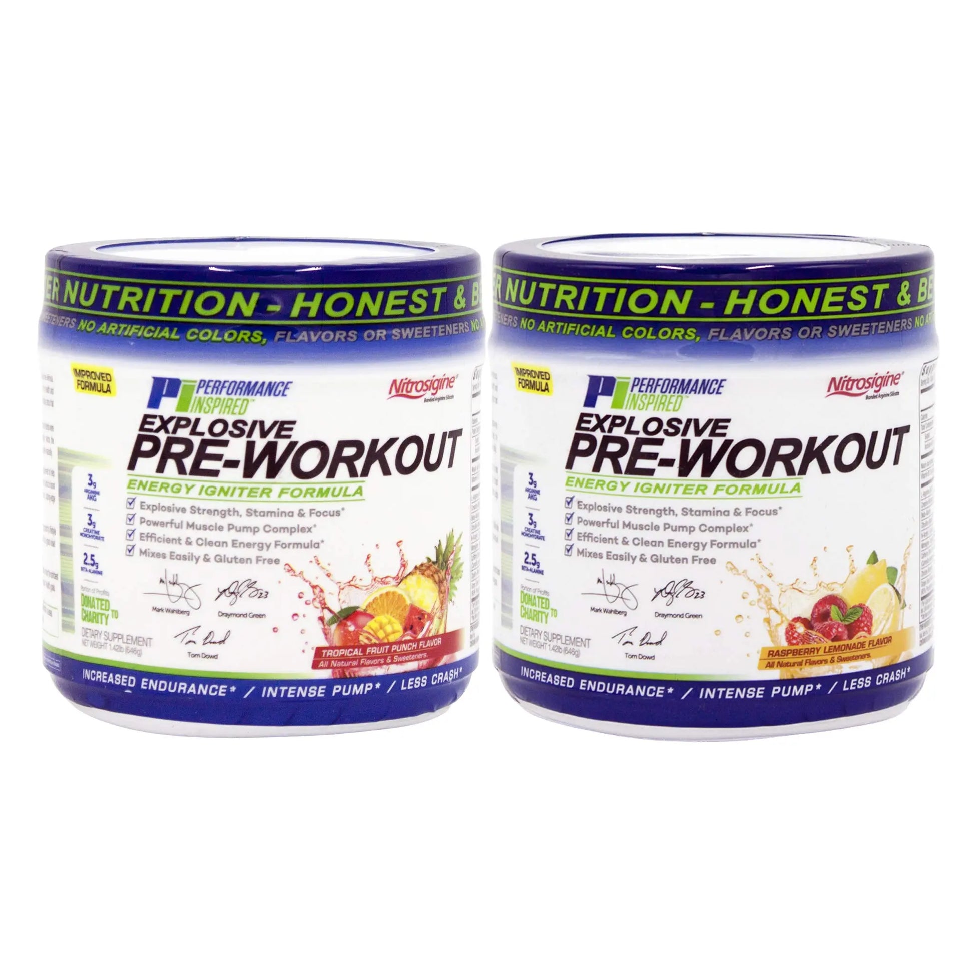 Performance Inspired Nutrition PreWorkout Powder - All Natural - G-Free & Vegan Formula PERFORMANCE INSPIRED