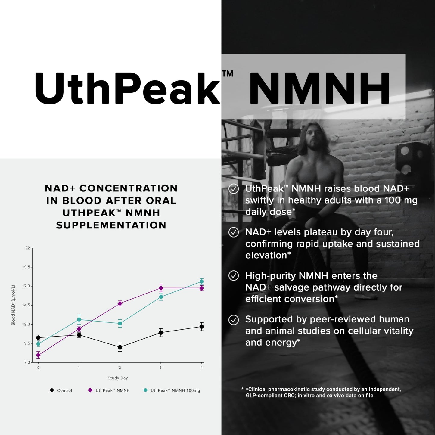 Toniiq NMNH Supplement – Ultra High Potency 1,000mg Complex with Clinically Studied Uthpeak™ NMNH, Resveratrol, Quercetin & TMG – Highly Purified – Third-Party Lab Tested – 60 Capsules ToniiqBuy Supplements Australia