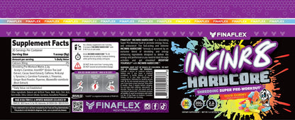 FINAFLEX INCINR8 Hardcore, Sour Gummy - 5.4 oz (30 Servings) - Energy, Focus & Endurance FINAFLEX