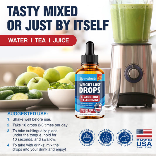 YES NATURALS! Weight Loss Drops - Natural Metabolism Booster & Appetite YES NATURALS!