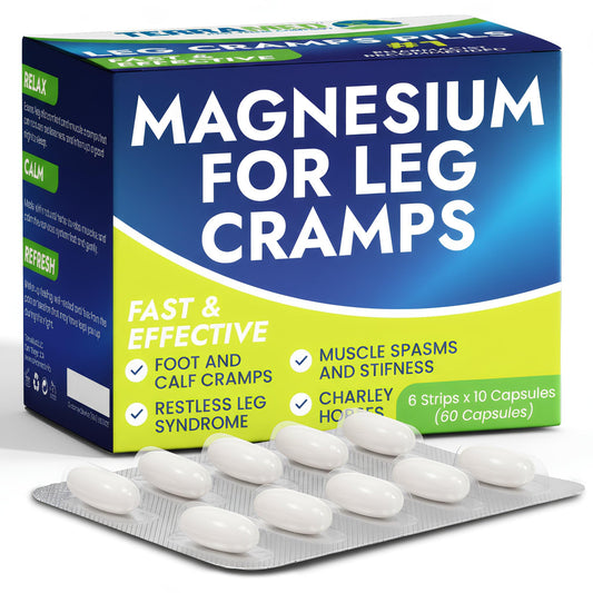 Leg Cramp Relief Pills | Pain Relief for Muscle Spasms, Soreness, & Foot and Calf Cramps | Homeopathic Medicine for Restless Legs Syndrome Relief (30 Pills) Terramed Just Think ComfortBuy Supplements Australia