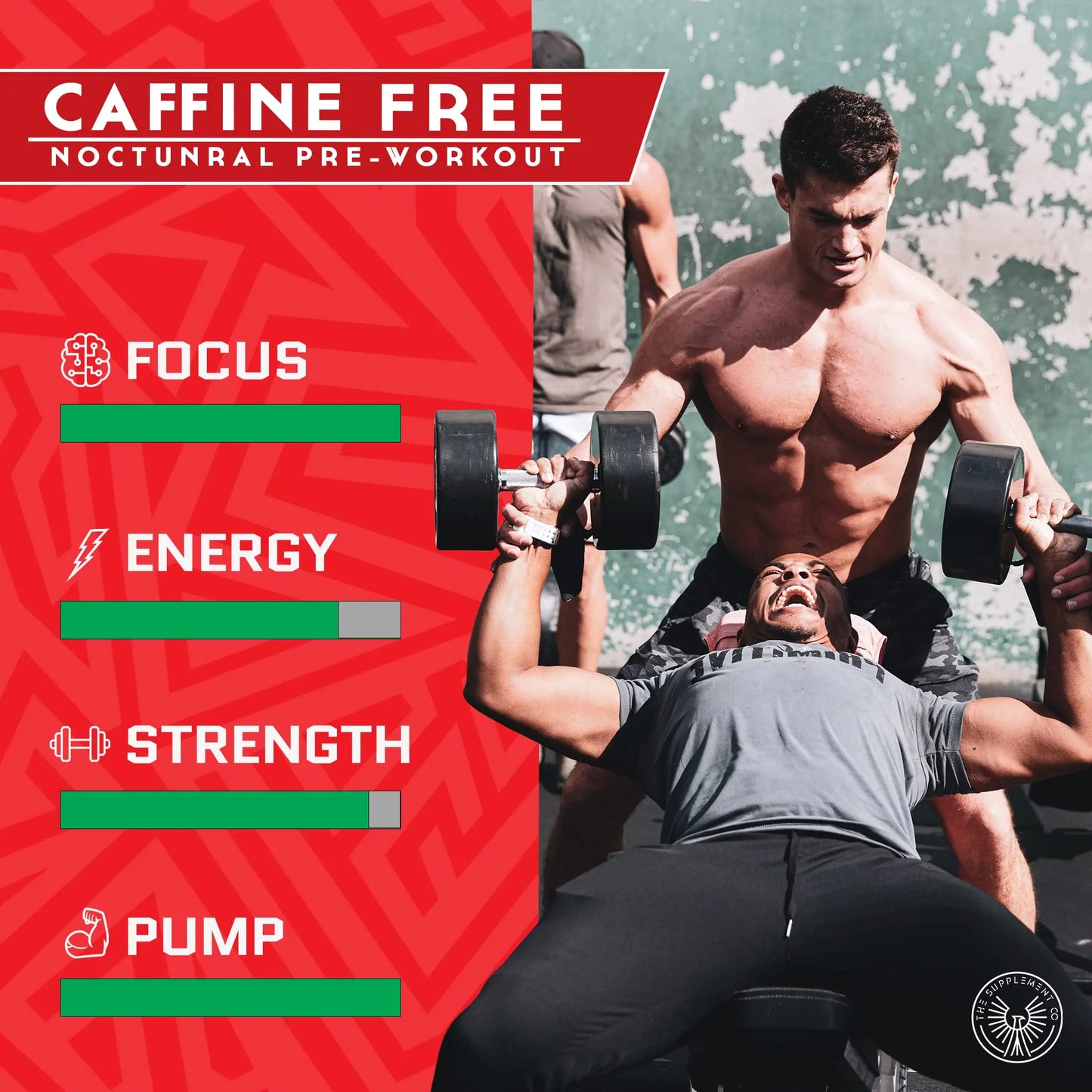 The Supplement Co Nocturnal Pre Workout - No Caffeine Night Time Preworkout for Men The Supplement Co