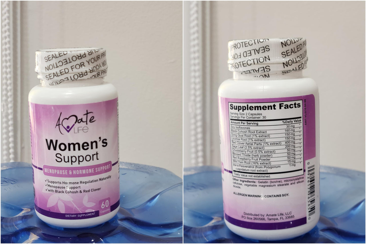 Women’s Support Supplement- Natural Hormone Regulation- Menopause Support Supplement- Estrogen Rich Amate Life