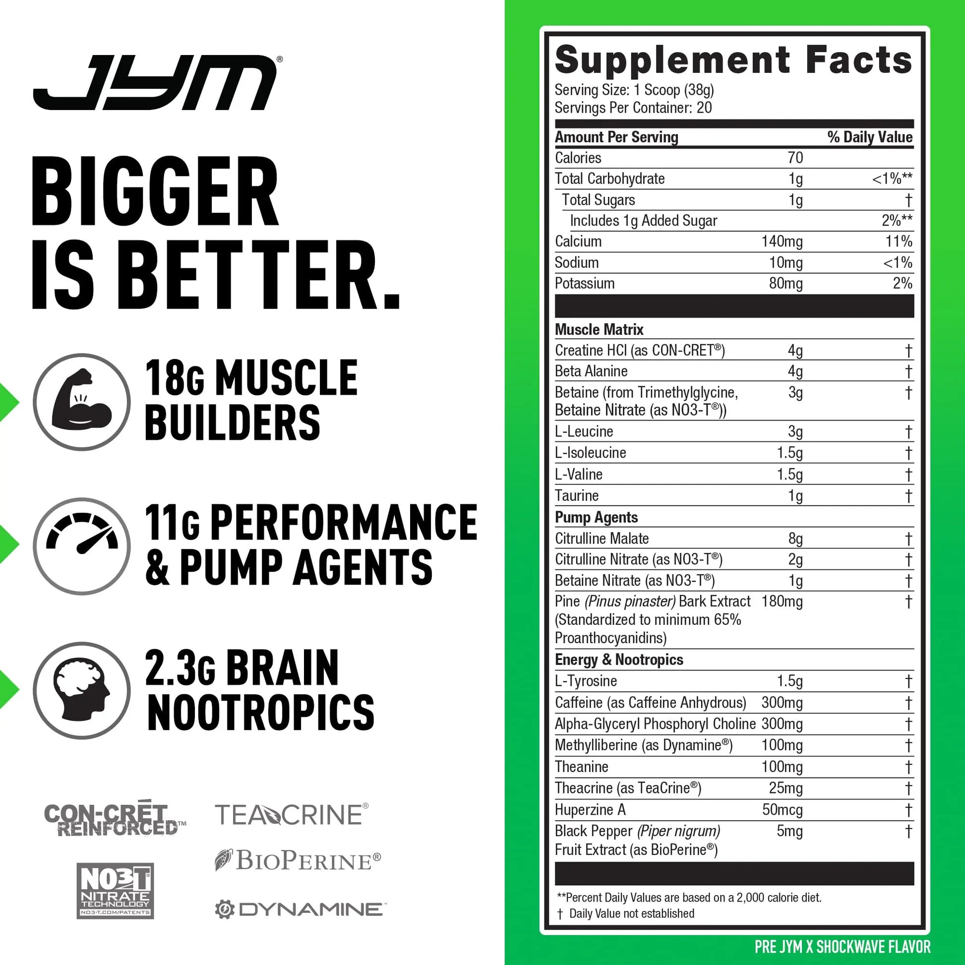 PRE JYM X - Shockwave JYM Supplement Science