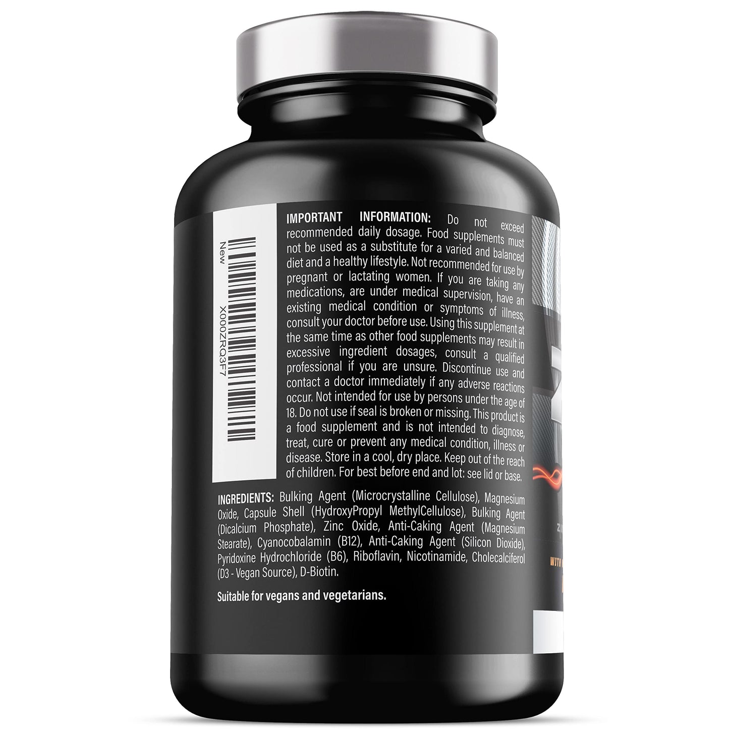 ZM6 - High Strength Zinc Magnesium Supplement - Zinc and Magnesium Tablets Iron Labs Nutrition