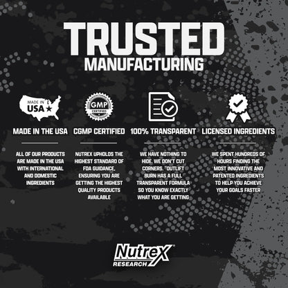 OUTLIFT Amped Max Dosed Pre Workout Powder, 6G Citrulline, 3.2G Beta Alanine Nutrex Research