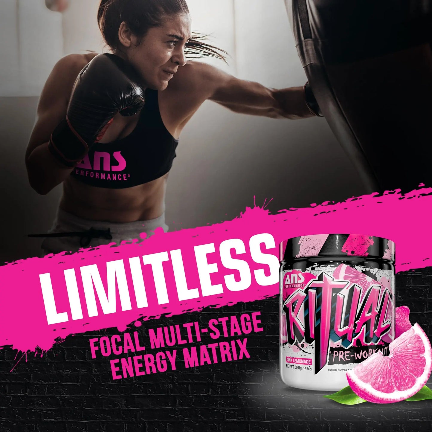 ANS Performance Ritual Pre Workout (30 Servings, 12.7 oz) - Complete Preworkout Formula ANS Performance