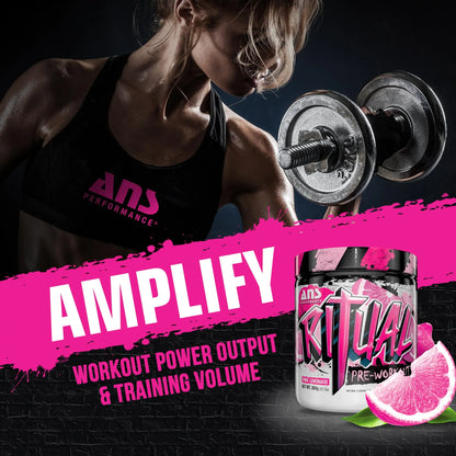 ANS Performance Ritual Pre Workout (30 Servings, 12.7 oz) - Complete Preworkout Formula ANS Performance