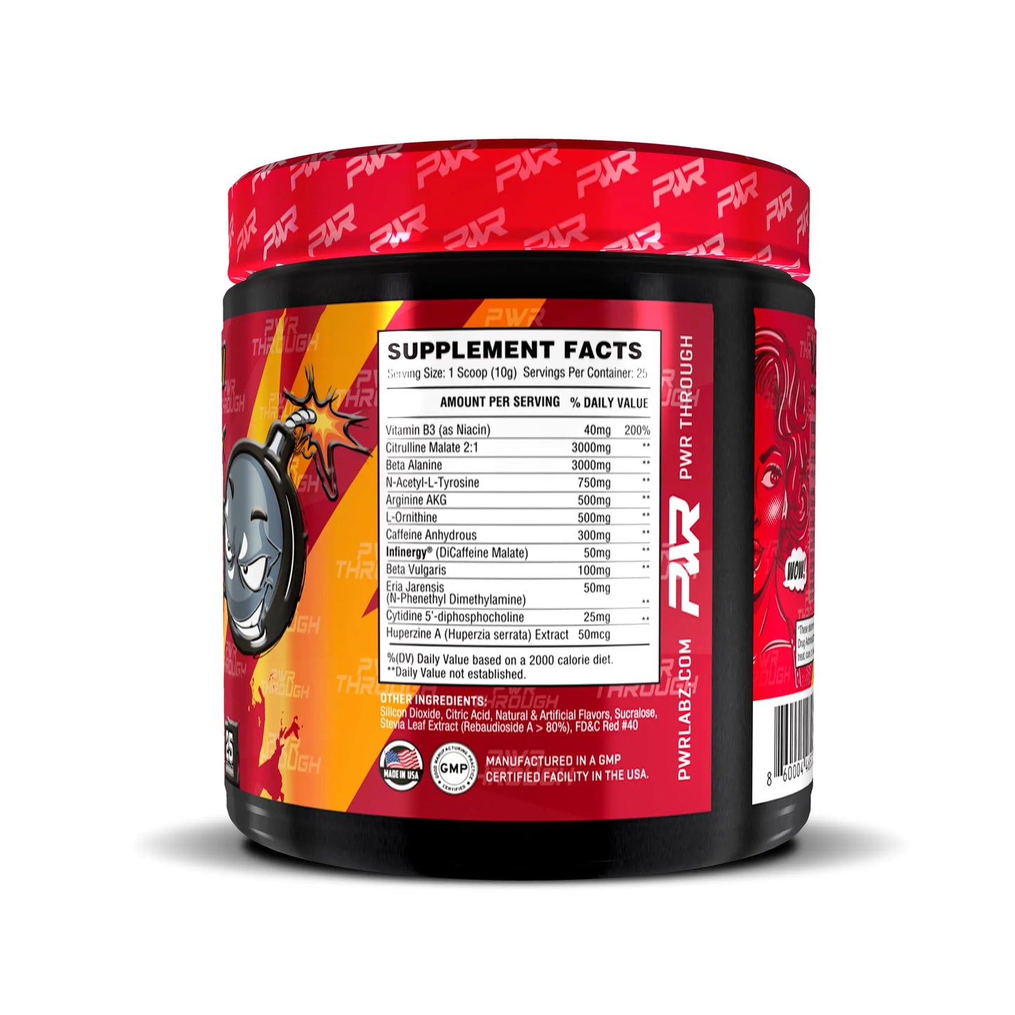 PWR Labz Pre Workout - Pump · Focus · Energy · L-Citrulline, L-Tyrosine, Agmatine, Alpha GPC PWR Labz LLC