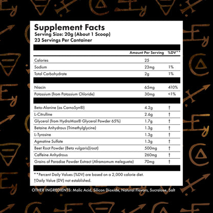 Arkana Lux Provide Pre-Workout Supplement with Beta Alanine, L-Citrulline, Glycerol Arkana Lux