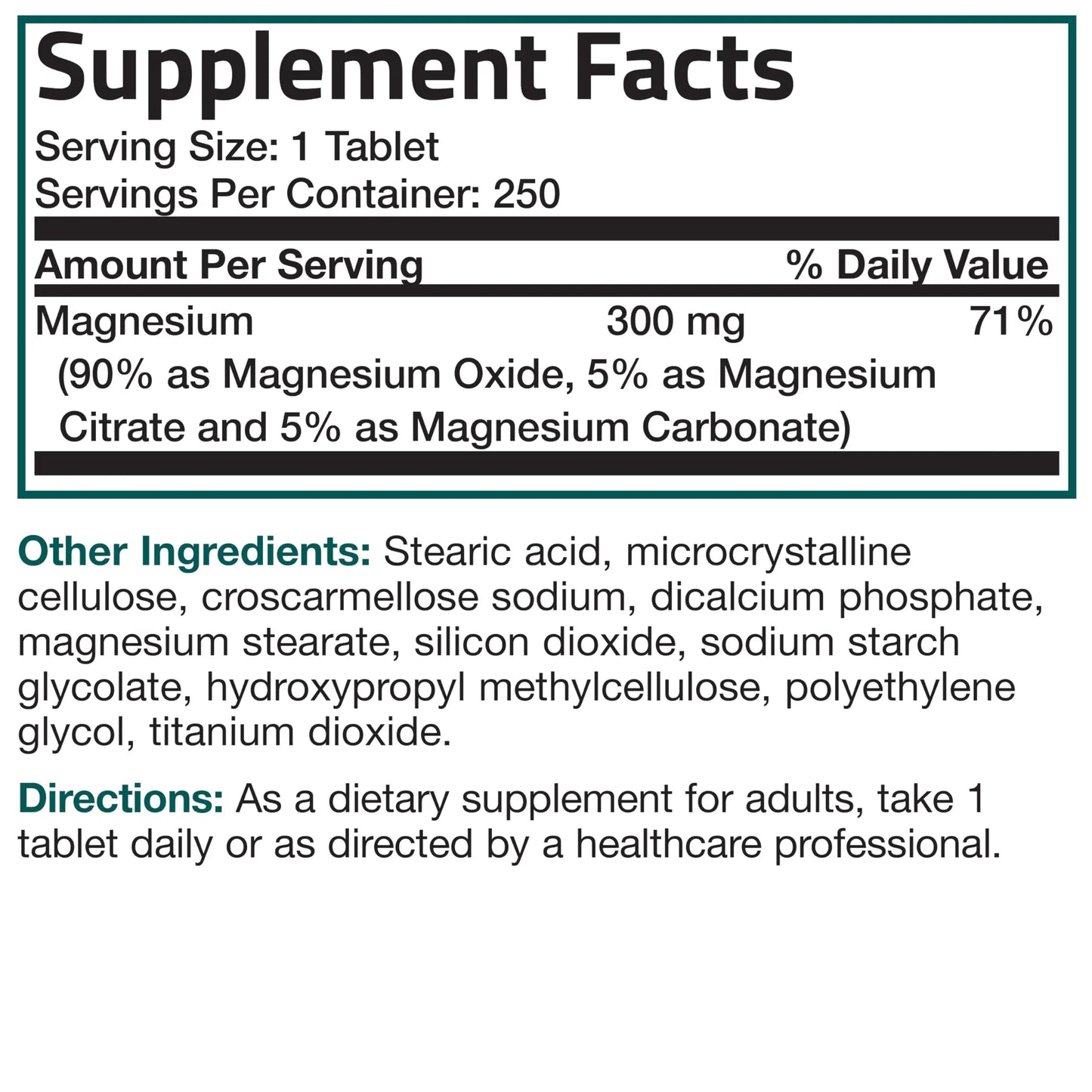 Bronson Triple Magnesium Complex Maximum Coverage 300mg - Non-GMO Formula, 250 Tablets Bronson buy supplements Au