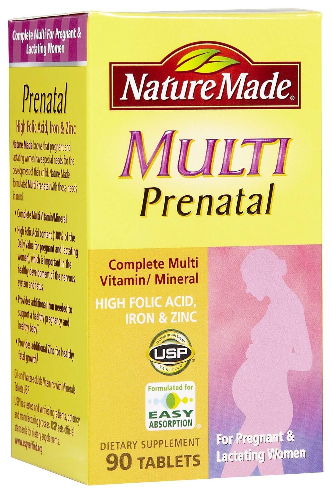 Nature Made Multi Prenatal Tabs, 90 ct (Packaging may vary) Nature Made