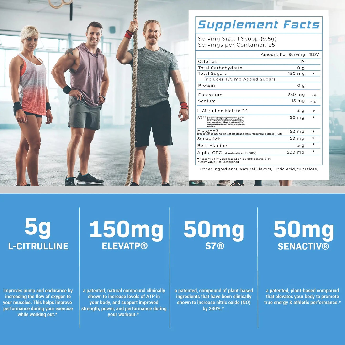 Precium Nutrition Stim Free Pre Workout - Best Non Caffeine Powder No Amazing Power Precium Nutrition