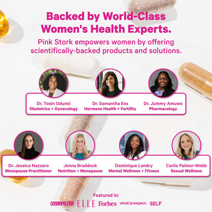Pink Stork Hormone Balance Multivitamin for Women | 18-in-1 Vitex, Saffron, Ashwagandha, Magnesium | Mood, Energy, Cortisol, Adrenal Support | PMS, Perimenopause Support | 60 Vegan Capsules Pink StorkBuy Supplements Australia