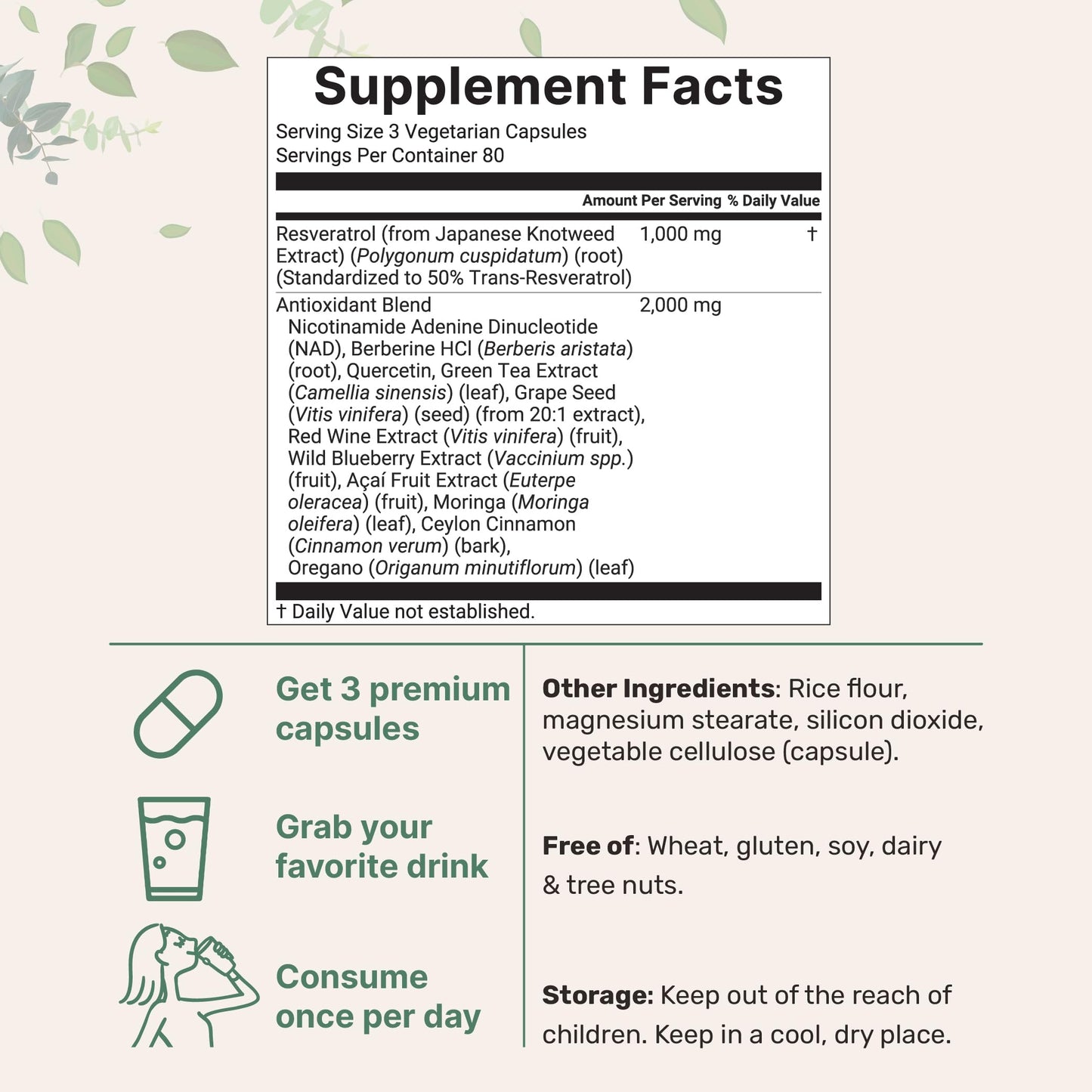 Micro Ingredients Resveratrol NAD Complex 3,000mg for Women & Men, 240 Veggie Capsules | NMN Supplement Alternative | 11-in-1 Blend with NAD+, Quercetin, Moringa, Berberine, Grape Seed, & Oregano Micro IngredientsBuy Supplements Australia