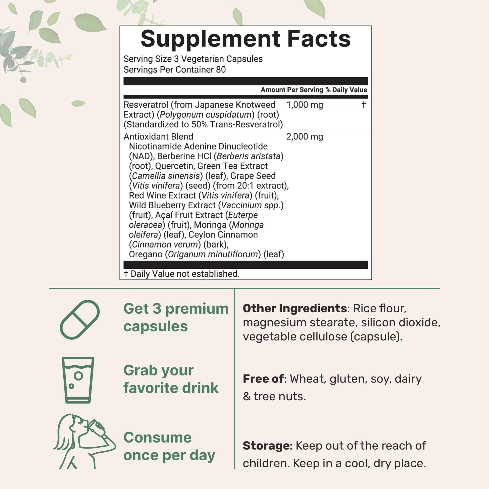 Micro Ingredients Resveratrol NAD Complex 3,000mg for Women & Men, 240 Veggie Capsules | NMN Supplement Alternative | 11-in-1 Blend with NAD+, Quercetin, Moringa, Berberine, Grape Seed, & Oregano Micro IngredientsBuy Supplements Australia