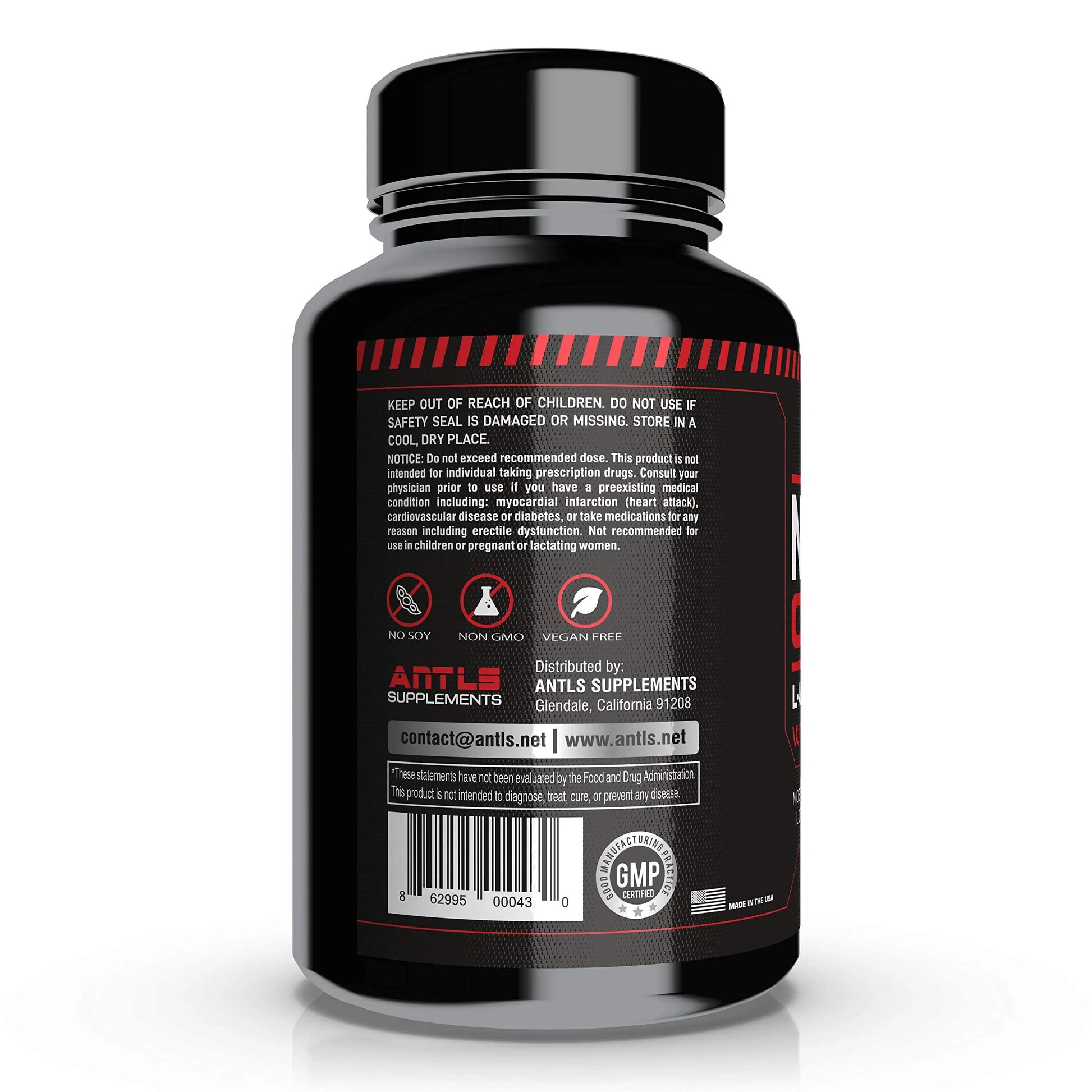 Nitric Oxide Supplement Booster Complex L Arginine 4000mg,L Citrulline, AAKG,Beet Root ANTLS Supplements